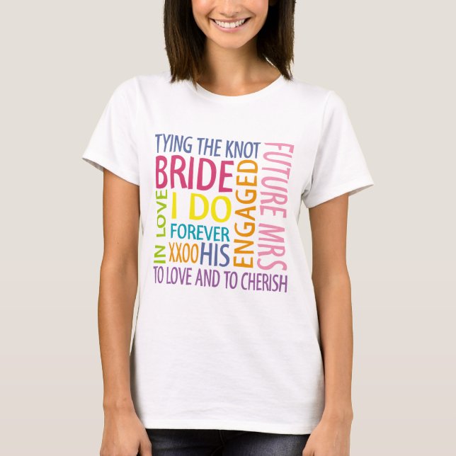Camiseta Boda de Bride Sentiments (Anverso)