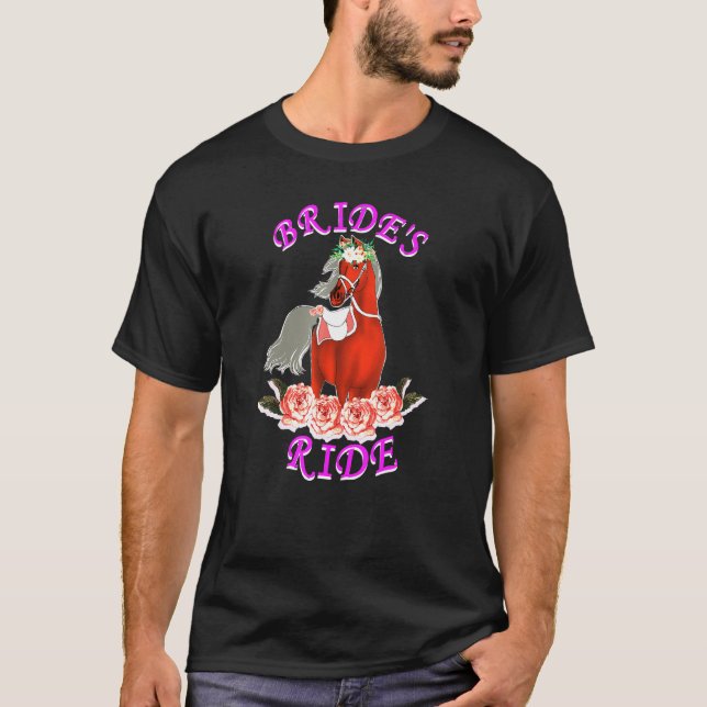Camiseta Boda de caballos Fiancee (Anverso)