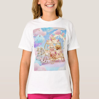 Camiseta Boda de Cachorro Adorable Cuento de Hadas Carruaje