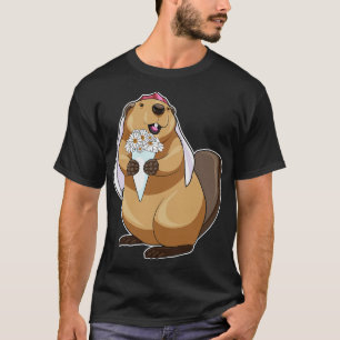 Camiseta Boda de flores de novia de Beaver