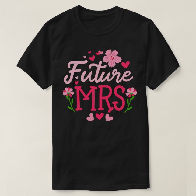Camiseta Boda de futura Sra. despedida de soltera (Diseño del anverso)