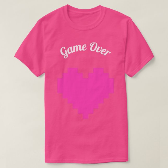 Camiseta Boda de Game Over (Diseño del anverso)