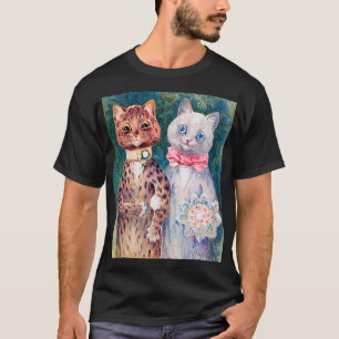 Camiseta Boda de gatos, matrimonio, novia, Louis Wain