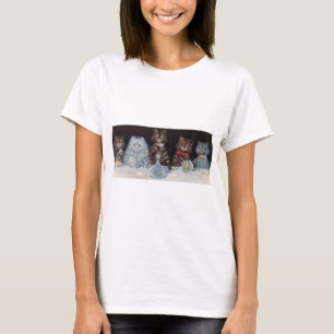 Camiseta Boda de gatos, matrimonio, novia, Louis Wain