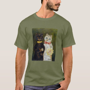 Camiseta Boda de gatos, matrimonio, novia, Louis Wain