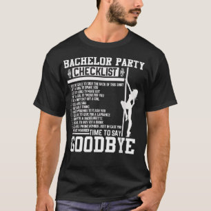 Camiseta Boda de Groom Groomsmen del partido del bachiller