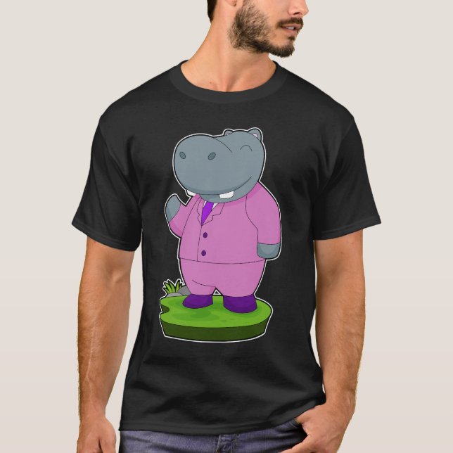 Camiseta Boda de Hippo Groom Suit (Anverso)