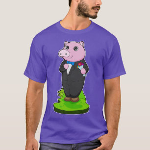 Camiseta Boda de la chaqueta de Pig Groom