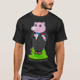 Camiseta Boda de la chaqueta de Pig Groom