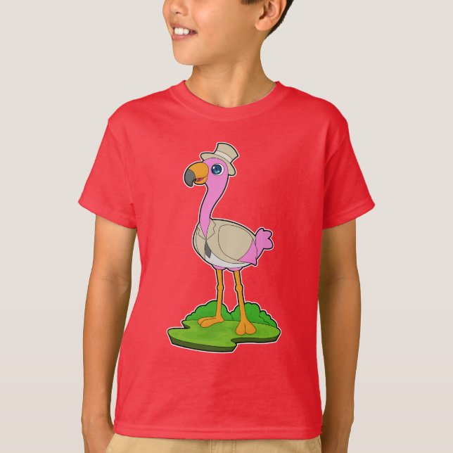 Camiseta Boda de la Chaqueta Flamingo Groom (Anverso)