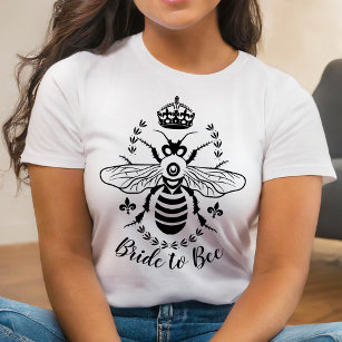 Camiseta Boda de la Corona de la novia a la abeja   Persona