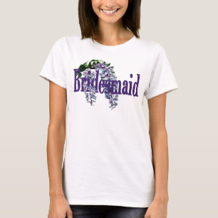 Camiseta Boda de la dama de honor/ Wisteria
