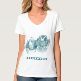 Camiseta Boda de la granja Bluestone Verde azulado Western