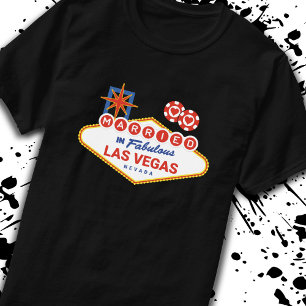 Camiseta Boda de Las Vegas - Pareja casada en Las Vegas