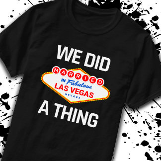 Camiseta Boda de Las Vegas - Pareja casada en Las Vegas