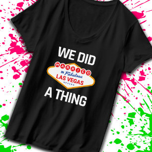 Camiseta Boda de Las Vegas - Pareja casada en Las Vegas