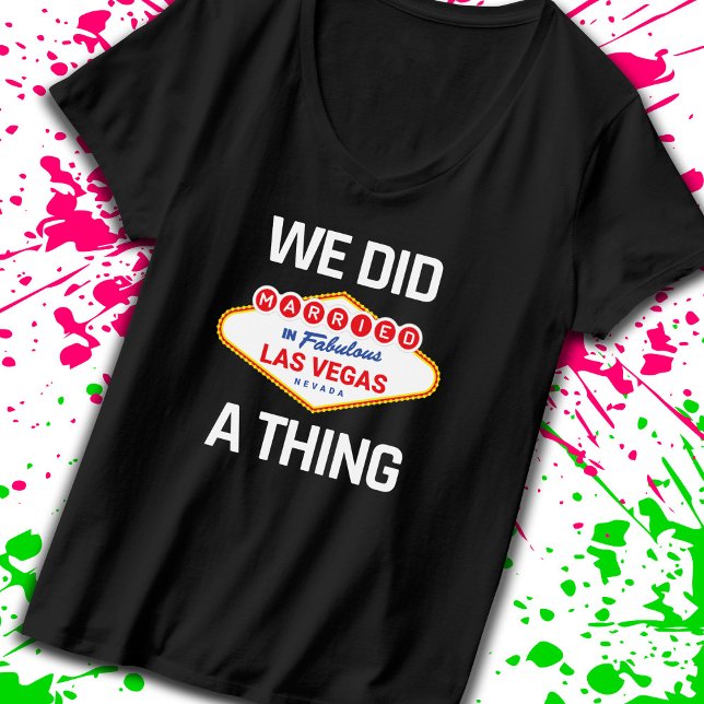 Camiseta Boda de Las Vegas - Pareja casada en Las Vegas (Subido por el creador)