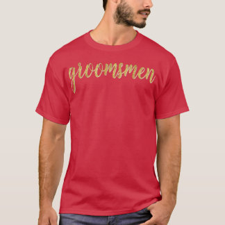 Camiseta Boda de novia con guión de Groomsmen