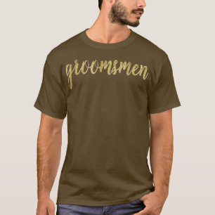 Camiseta Boda de novia con guión de Groomsmen