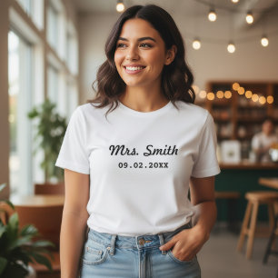 Camiseta Boda de Novia Personalizada