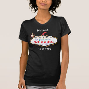 Camiseta Boda de novia personalizado de Las Vegas