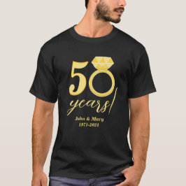 Camiseta boda de Oro de 50 años