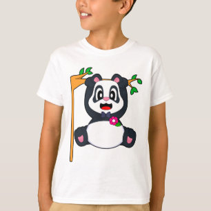 Camiseta Boda de pajarita de aseo de panda