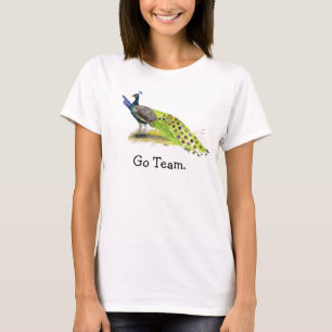Camiseta Boda de pavo real, empleada de honor