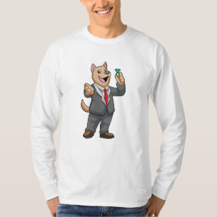 Camiseta Boda de perro Novio de boda Anillo de bodas