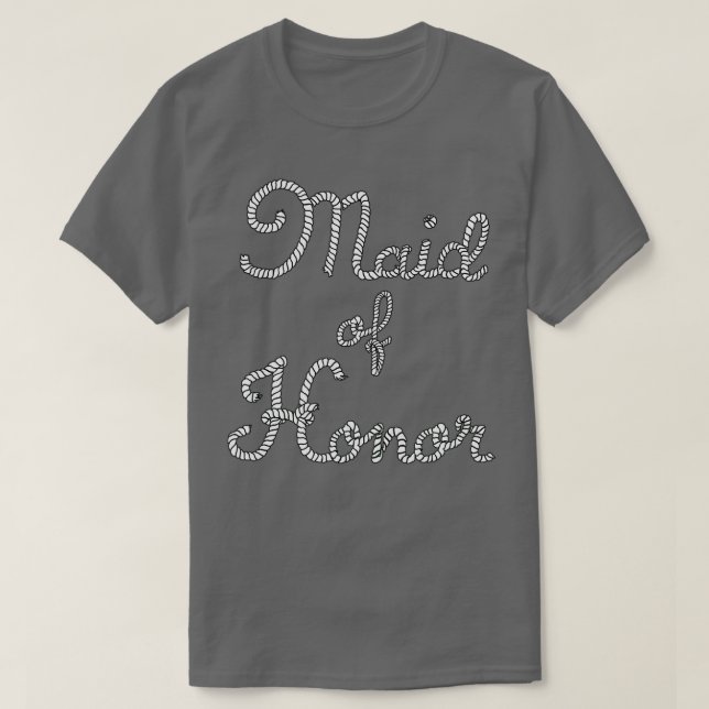 Camiseta Boda de Playa Dama de Honor (Diseño del anverso)