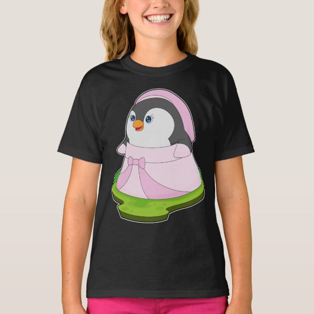 Camiseta Boda de Vestido de Novia Pingüino (Anverso)