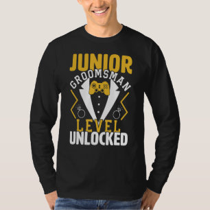 Camiseta Boda de videojuegos desbloqueada de nivel junior G