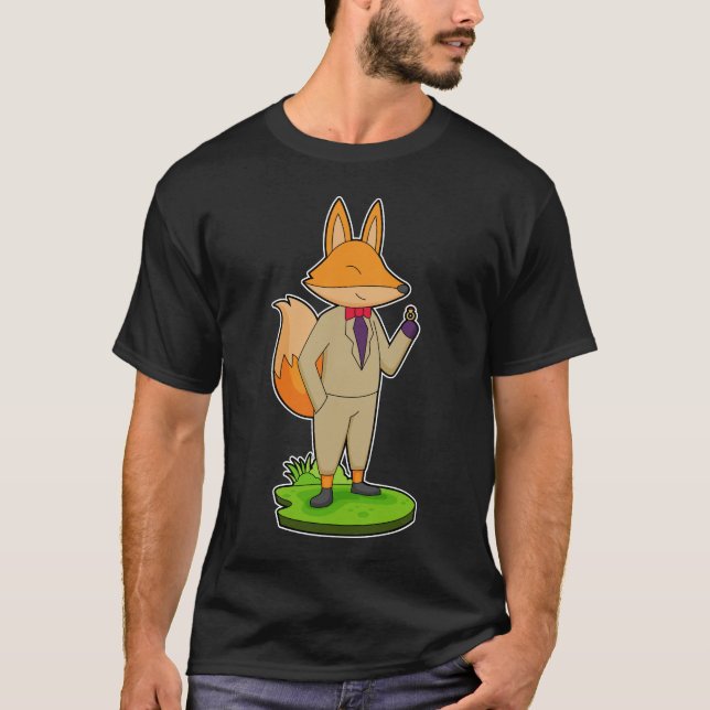 Camiseta Boda del anillo de Fox Groom (Anverso)