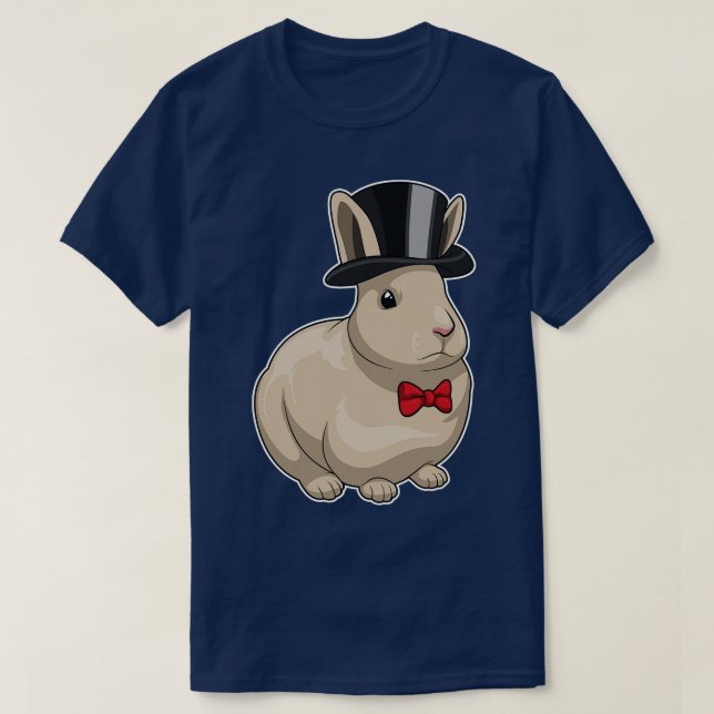 Camiseta Boda del cilindro de Bunny Groom (Diseño del anverso)