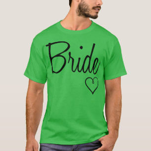Camiseta Boda del corazón de la novia blanca