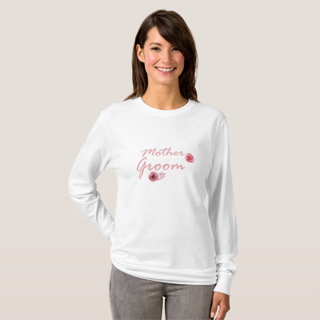 Camiseta Boda del equipo de la Madre de las Novias de Groom (Anverso completo)