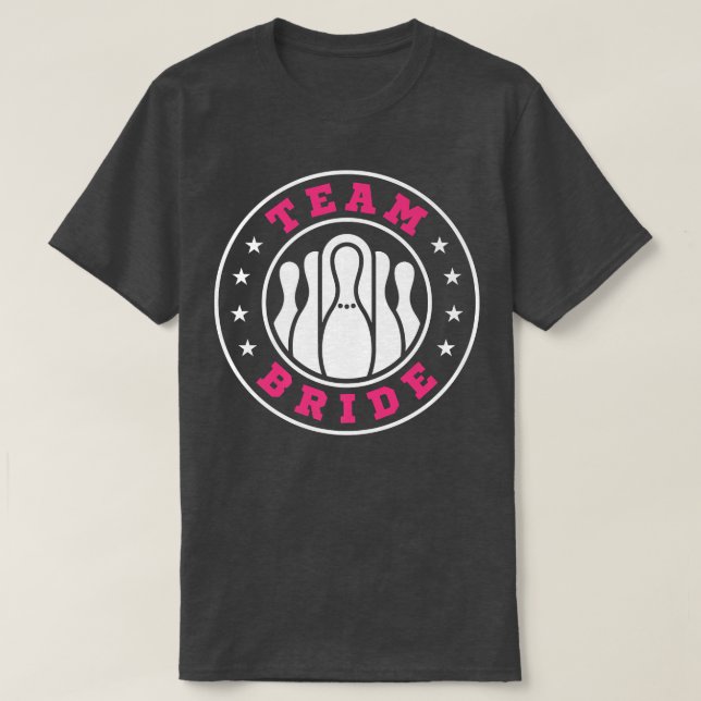 Camiseta Boda del equipo de novias Groom Bowling Bacheler P (Diseño del anverso)