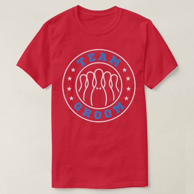 Camiseta Boda del equipo de novias Groom Bowling Bacheler P (Diseño del anverso)