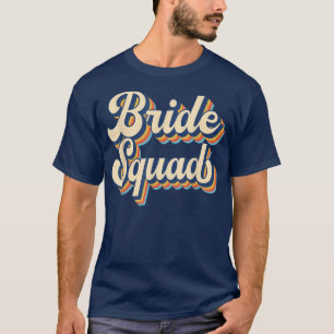 Camiseta Boda del Escuadrón de Novias Fiesta del Equipo Ret