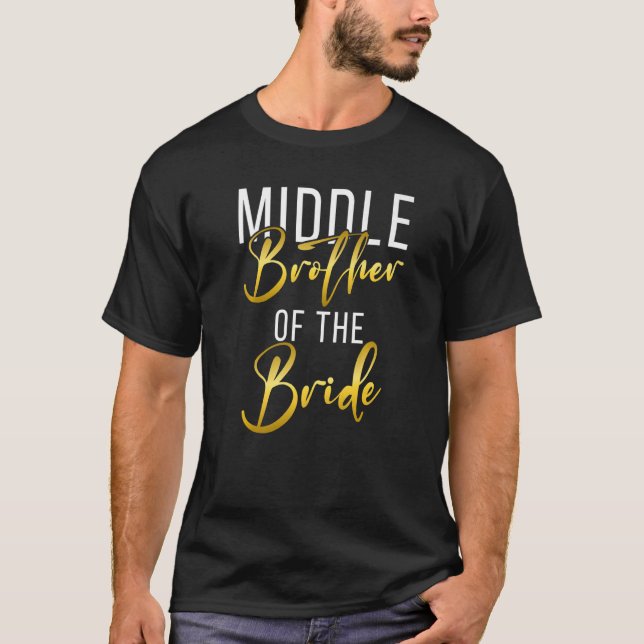 Camiseta Boda del Hermano Medio de la Novia (Anverso)