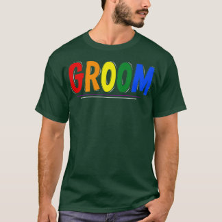 Camiseta BODA del Orgullo LGBTQ Groom