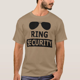Camiseta Boda del portador del anillo del boda Ring Securit