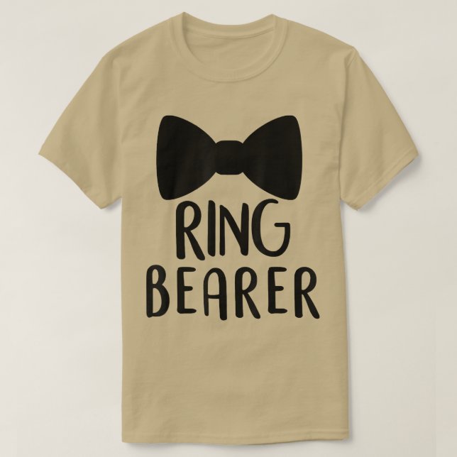 Camiseta Boda del portador del anillo del boda Ring Securit (Diseño del anverso)