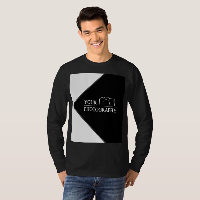 Camiseta Boda elegante con fotografía personalizada (Anverso completo)