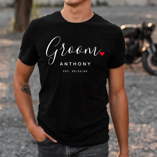 Camiseta Boda elegante de Groom (Subido por el creador)