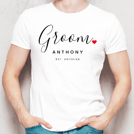 Camiseta Boda elegante de Groom