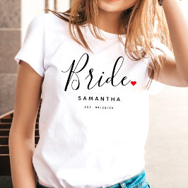 Camiseta Boda elegante de novia
