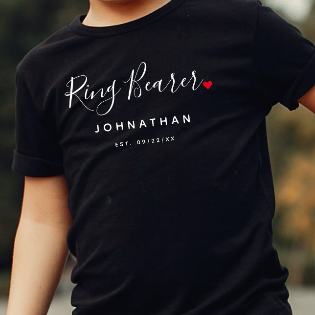 Camiseta Boda elegante del portador de anillo (Subido por el creador)