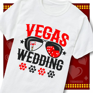 Camiseta Boda en destino de bodas de Las Vegas Luna de miel