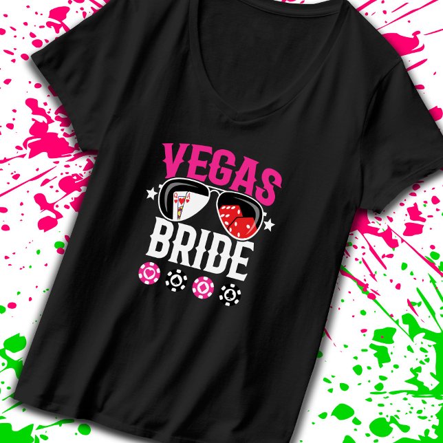 Camiseta Boda en Vegas - Novia - Despedida de soltera en Ve (Subido por el creador)